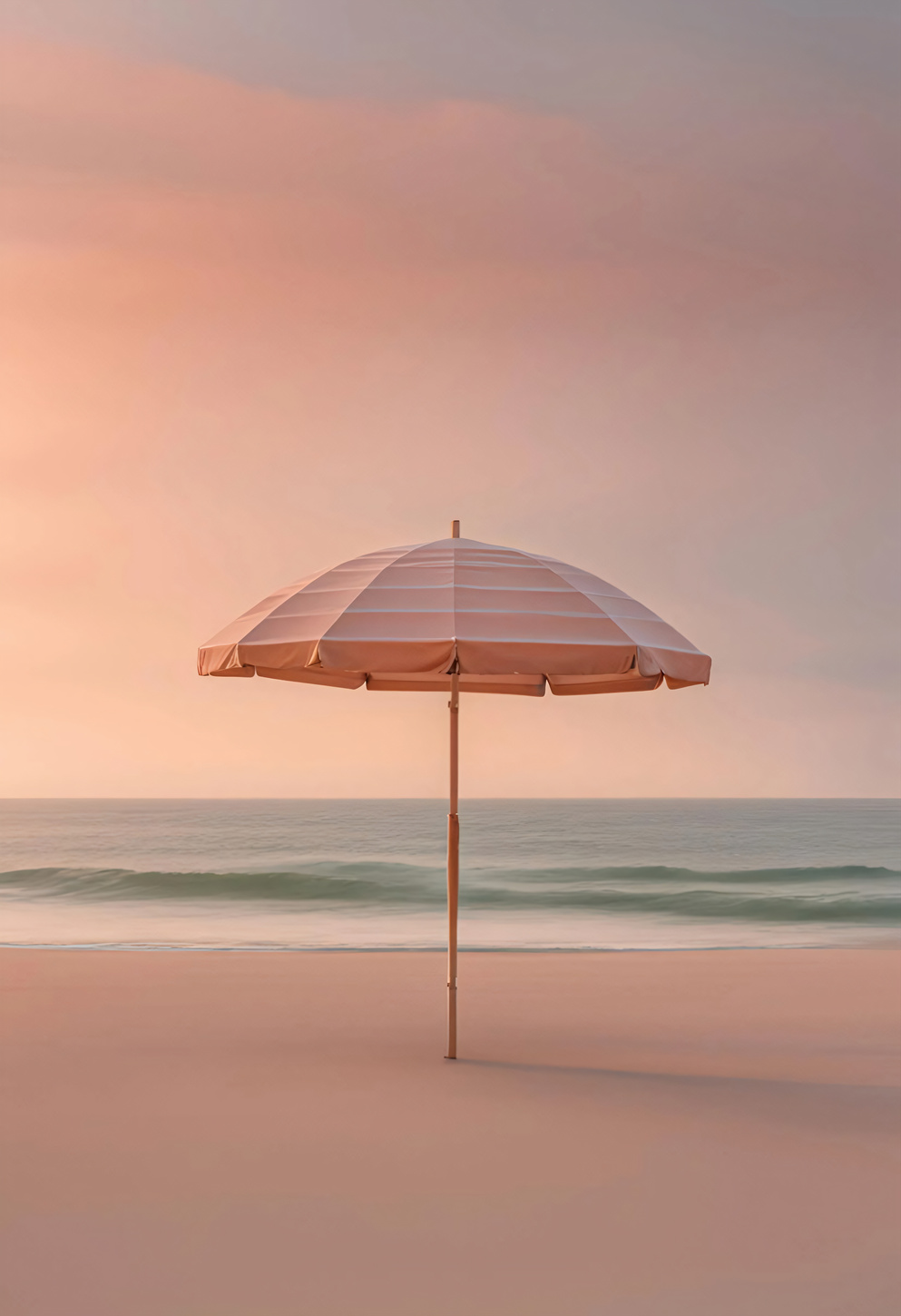 Medium Full Shot Beach Umbrella